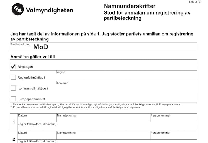 Mod underskrifter
