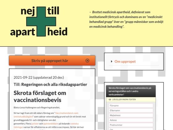 Nej till apartheid