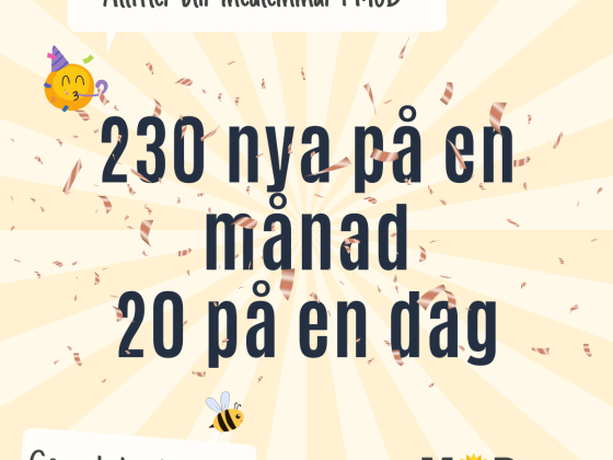 Mod växer, fler medlemmar i partiet mod