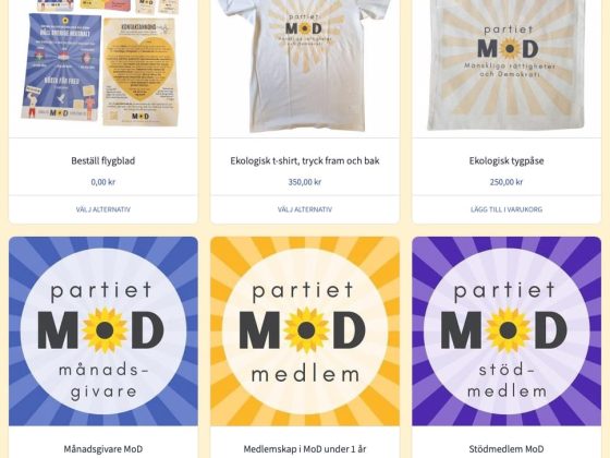 Webbutik mod