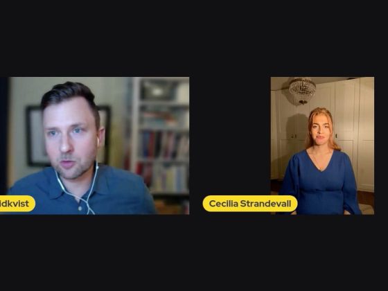 Andreas sidkvist och cecilia strandevall, ordförande och vice ordförande mod