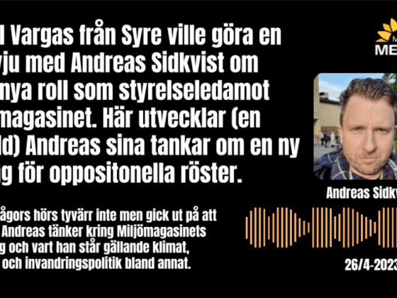Andreas sidkivst intervju syre