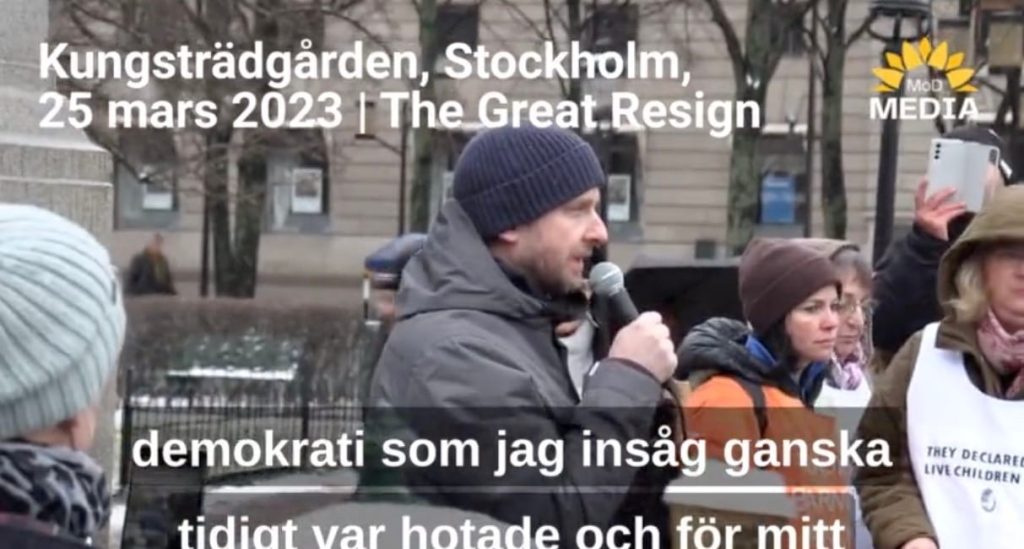Andreas sidkvist | tal the great resign, kungsträdgården stockholm