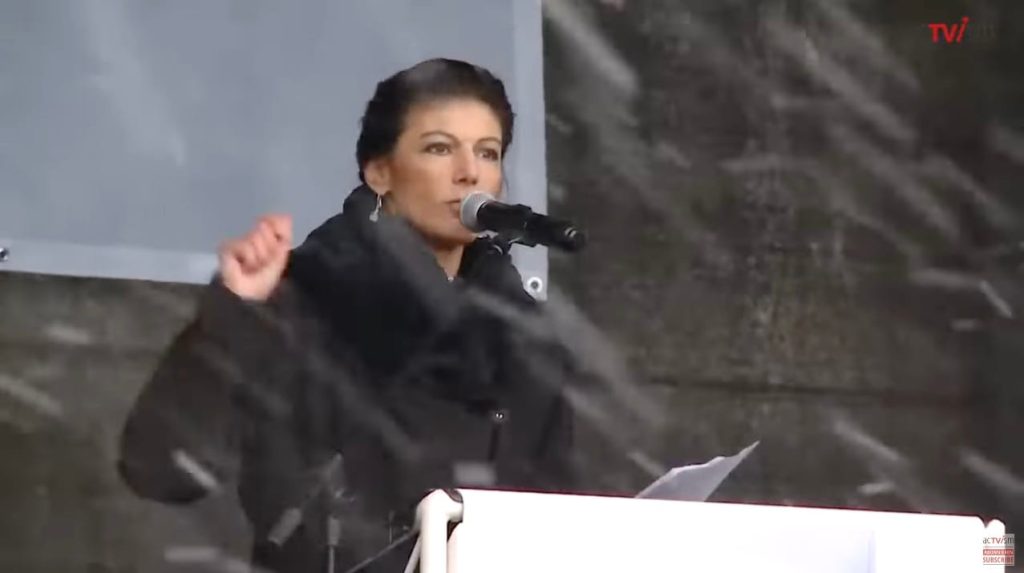 Sahra wagenknecht, berlin, 25 februari 2023