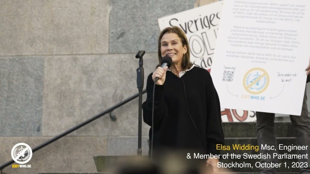 Elsa widding, oberoende rikdsdagsledamot | exit who sthlm, 1 okt 2023