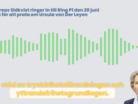 Andreas sidkvist i ring p1 20 juni 2024 om ursula von der leyen