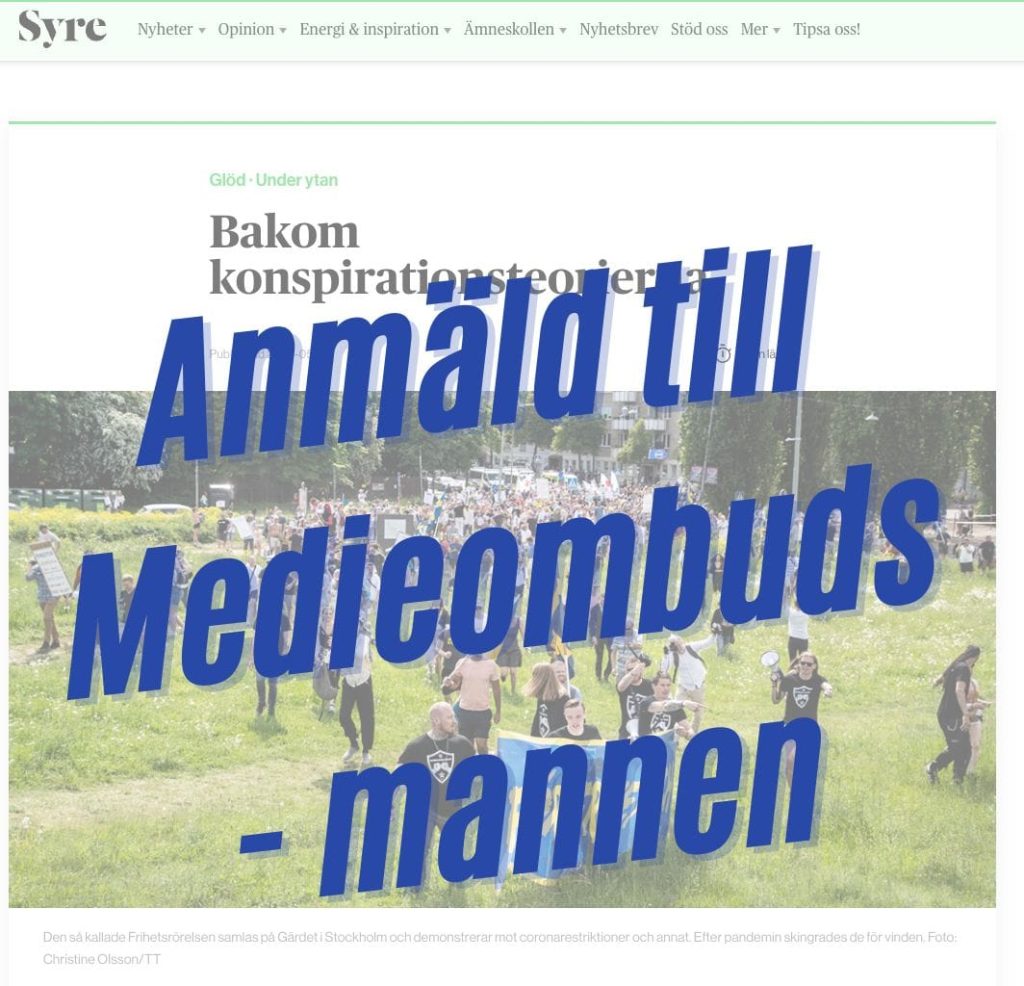 Anmäld till