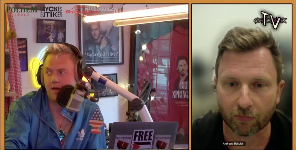 Gott snack, podd med fredrik söderholm, andreas sidkvist intervjuas om bilderberg 2025 06 16 kl. 11.13.38