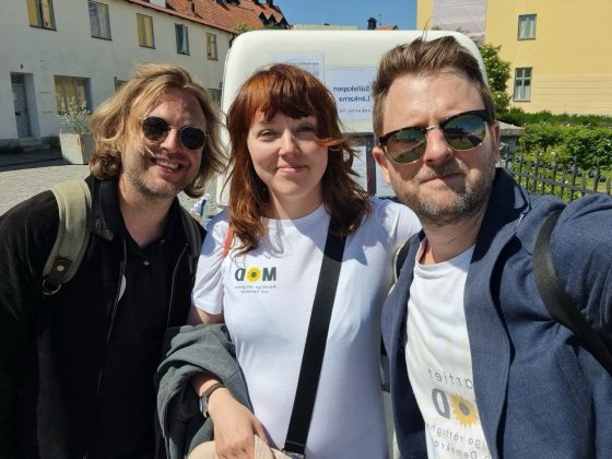 2025 06 26 mod i almedalen, gustaf rydelius, mirre och andreas sidkvist stor