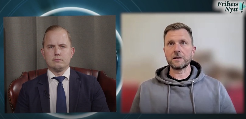 Andreas sidkvist, intervjuas av frihetsnytt om rfks påstådda kommande beslut att förbjuda covidvaccinen 2025 08 27 kl. 16.41.14