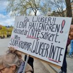 2022 04 30 tala om det, demonstration för de vaccinskadade observatorielunden stockholm