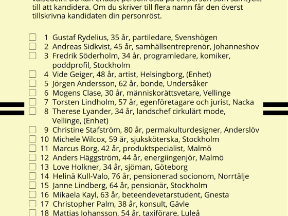 Riksdagsvalet 2026 preliminärt nr